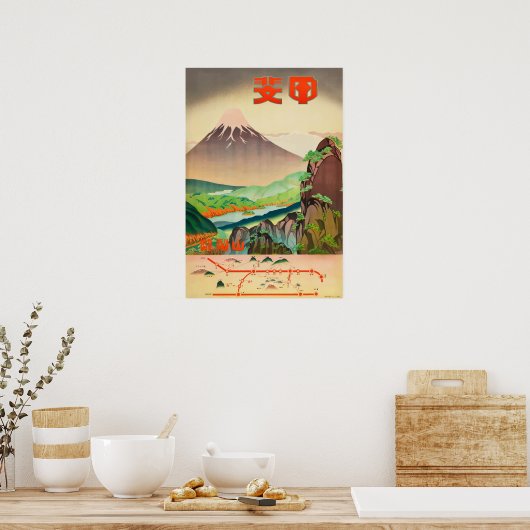 Japan Vintage Travel Poster (Keuken)