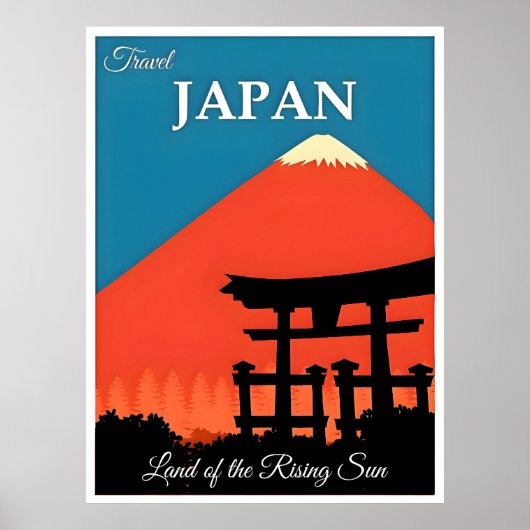 Japan Vintage Travel Poster (Voorkant)