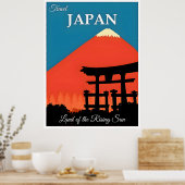 Japan Vintage Travel Poster (Keuken)