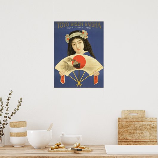 Japan Vintage Travel Poster (Keuken)