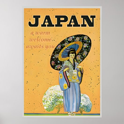 Japan Vintage Travel Poster (Voorkant)