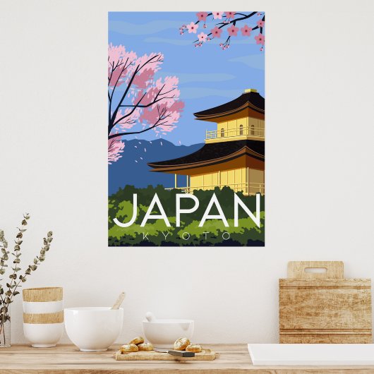 Japan Vintage Travel Poster (Keuken)