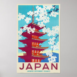 Japan Vintage Travel Poster 1930