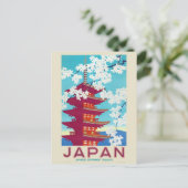 Japan Vintage Travel Poster 1930 Briefkaart (Staand voorkant)