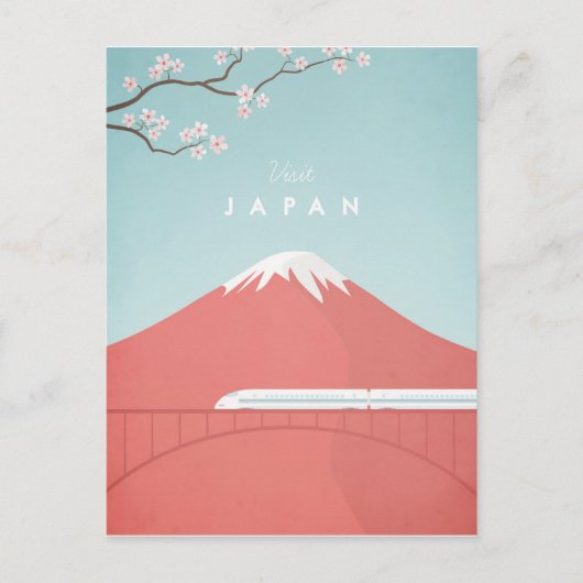Japan Vintage Travel Poster - Art Briefkaart (Voorkant)