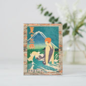 Japan Vintage Travel Poster Briefkaart (Staand voorkant)