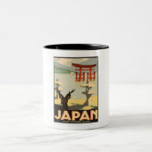 Japan Vintage Travel Tweekleurige Koffiemok (Center)