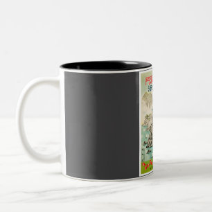 Japan Vintage Travel Tweekleurige Koffiemok