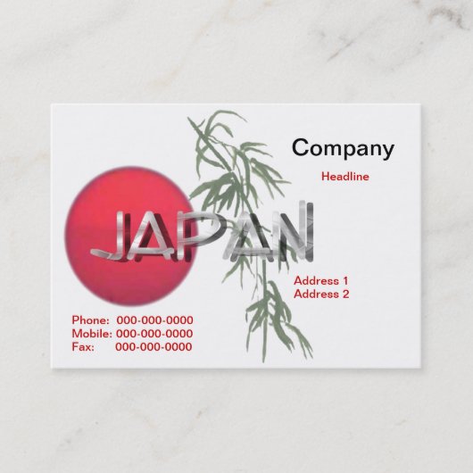 Japan Visitekaartje (Voorkant)