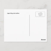 Japan vlag briefkaart stijgende zon (Achterkant)