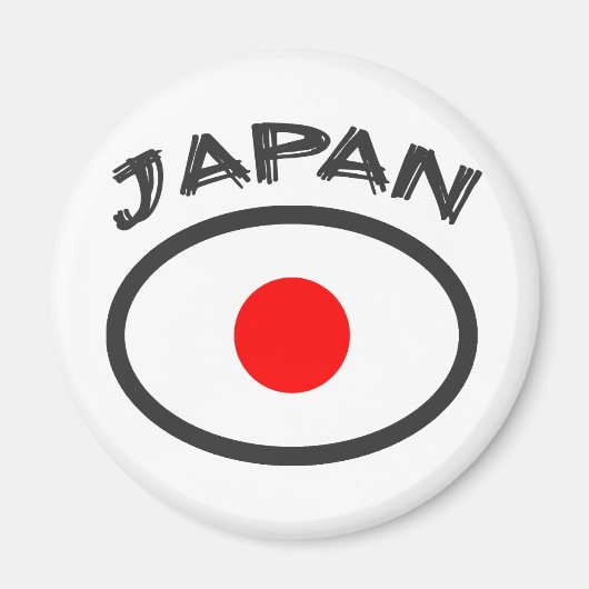 Japan vlag - Cool ontwerp! Magneet (Voorkant)