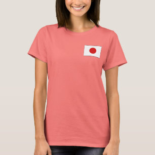 Japan Vlag en Kaart dk T-shirt