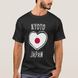 Japan Vlag Hart Kyoto Stad T-shirt
