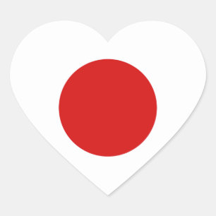 Japan Vlag Hart Sticker