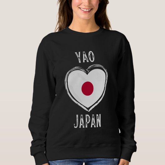 Japan Vlag Hart Yao Stad Trui (Voorkant)