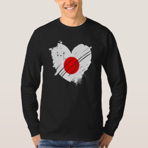 Japan Vlag Ik hou van Japan Het zit in mijn DNA vo T-shirt