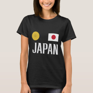 Japan Vlag Japanse Voetbal Voetbal Fan Mannen Vrou T-shirt