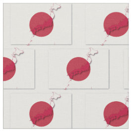 JAPAN Vlag Kaart Omtrek Stof