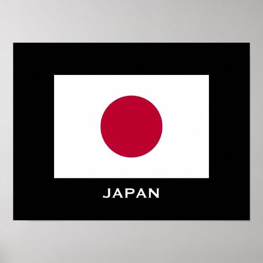 Japan - Vlag Klassiek Poster (Voorkant)
