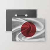 Japan Vlag Knop Button (Voorkant / Achterkant)