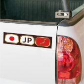 Japan Vlag Landkaart Code Bumpersticker (Op Truck)