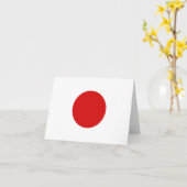 Japan Vlag Notitiekaart (Gele Bloem)