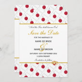 JAPAN VLAG Op maat gemaakte trouwdag Save The Date (Voorkant / Achterkant)