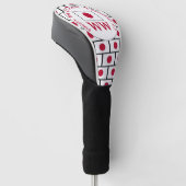 JAPAN Vlag Persoonlijke MONOGRAM Golfheadcover (Schuin)