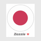 Japan Vlag Ronde Sticker (Vel)