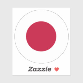 Japan Vlag Ronde Sticker