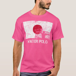 Japan vlag waterpolo voor waterpolospeler t-shirt