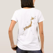 Japan Vlag x Kaart T-shirt (Achterkant)