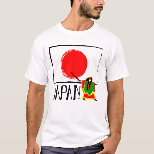 JAPAN (VLAGLIJN) T-SHIRT (Voorkant)