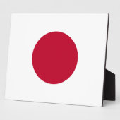 Japan Vlagplaque Fotoplaat (Zijkant)