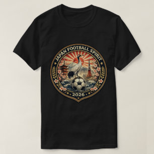 Japan Voetbal Spirit 2026 Vintage Sakura Voetbal T-shirt