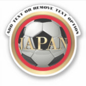 Japan Voetbal Sport Sticker (Voorkant)