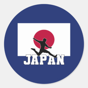 Japan Voetbal Voetbal Japan Nationaal Team Ronde Sticker