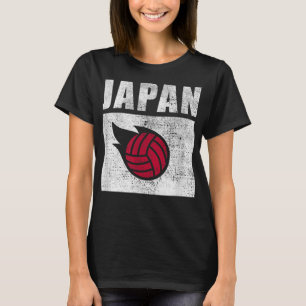 Japan Volleyball Japanse vlag Retro  Art 4 T-shirt