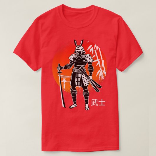 Japan Warrior Samurai Fighter Japan T-shirt (Design voorkant)