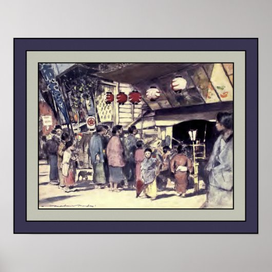 Japan Waterverf ~ "The Bill of the Play" ~ 1901 ~ Poster (Voorkant)