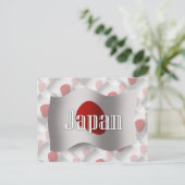 Japan Waving Flag Briefkaart (Staand voorkant)
