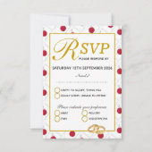 JAPAN Wedding Celebration RSVP-reactiekaart RSVP Kaartje (Voorkant)