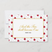 JAPAN Wedding Celebration RSVP-reactiekaart RSVP Kaartje (Achterkant)