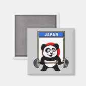 Japan Weightlift Panda Magneet (Voorkant / Achterkant)