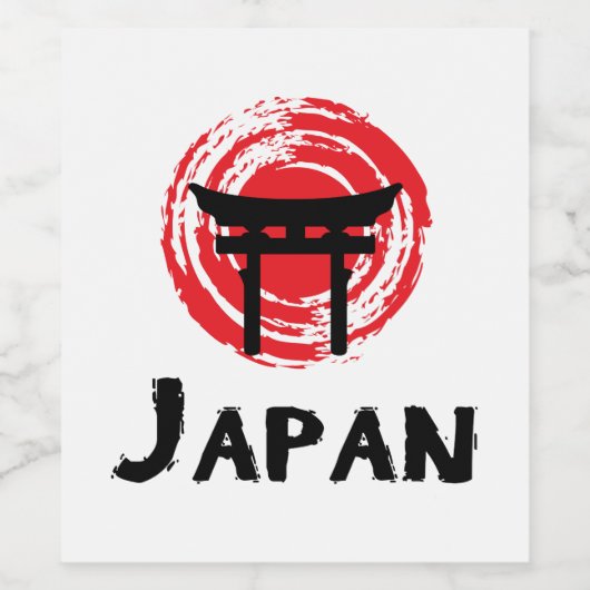 Japan Wijn Etiket (Enkel label)