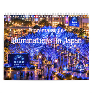 Japan Winter  Illuminations Diorama Art  Kalender