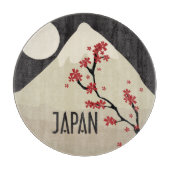 Japan with Mountain Moon and Maple Tree Graphic Snijplank (Voorkant)
