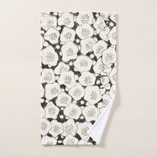 Japan Witte Bloemtuin Bad Handdoek (Handdoek)