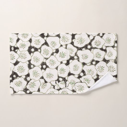 Japan Witte Bloemtuin Bad Handdoek (Handdoek)