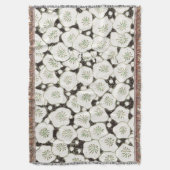 Japan Witte Bloemtuin Deken (Voorkant Verticaal)